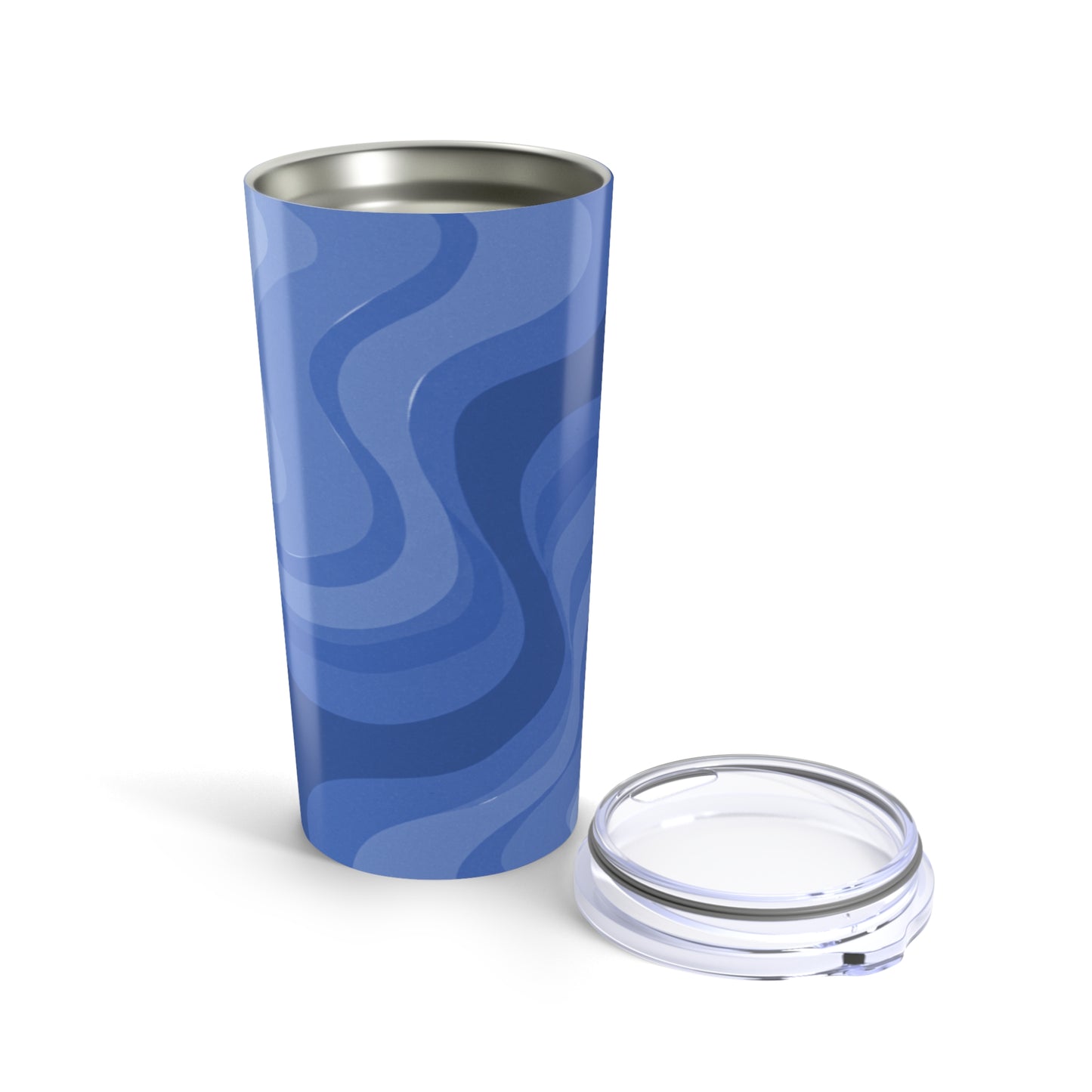 Deep Blue Wavey Tumbler 20oz