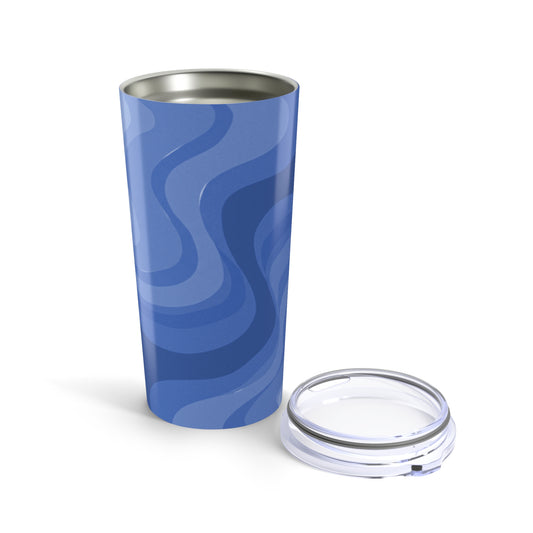 Deep Blue Wavey Tumbler 20oz