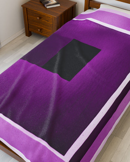 Magenta Shadow Velveteen Plush Blanket, 60" x 80"