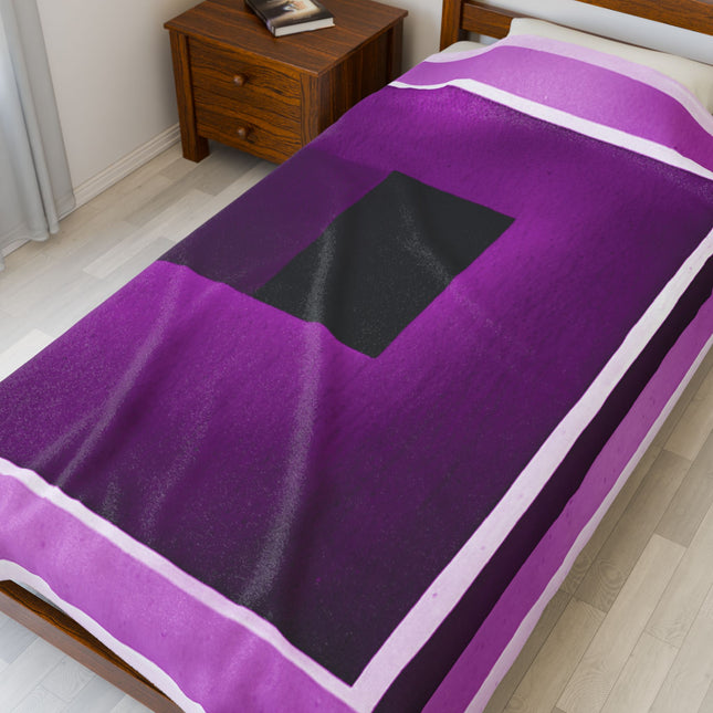 Magenta Shadow Velveteen Plush Blanket, 60" x 80"