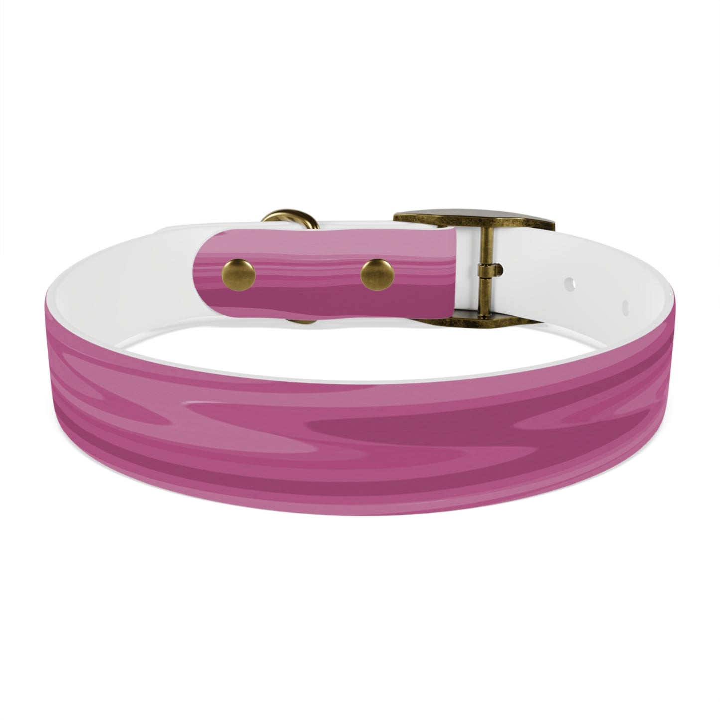 Pinky Mauve Wavey Medium Dog Collar