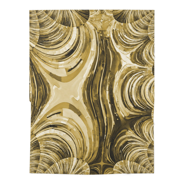 Uzi Spiral Light Brown Baby Swaddle 30″×40″ Blanket