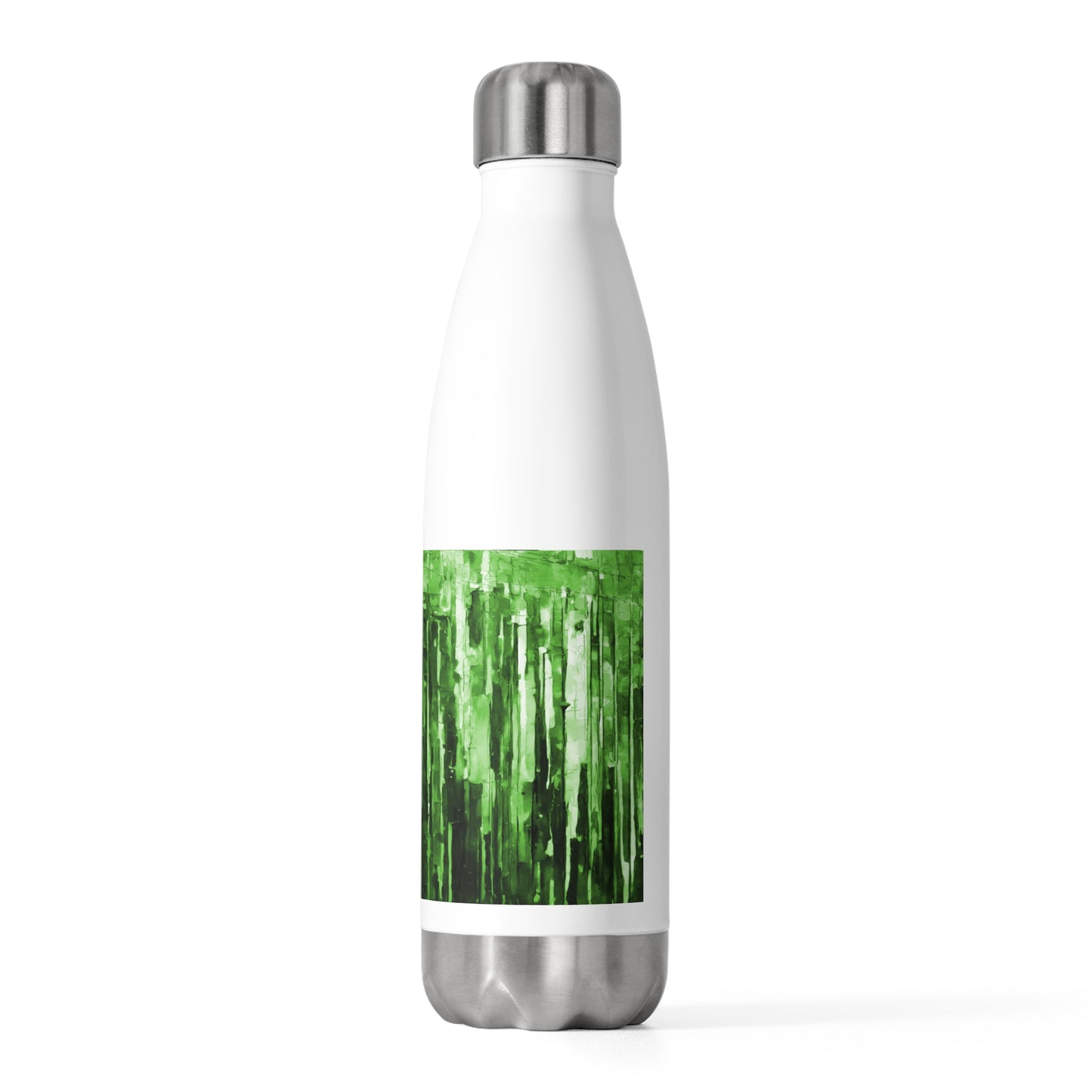 Striped Mint Pastel 20oz Insulated Water Bottle