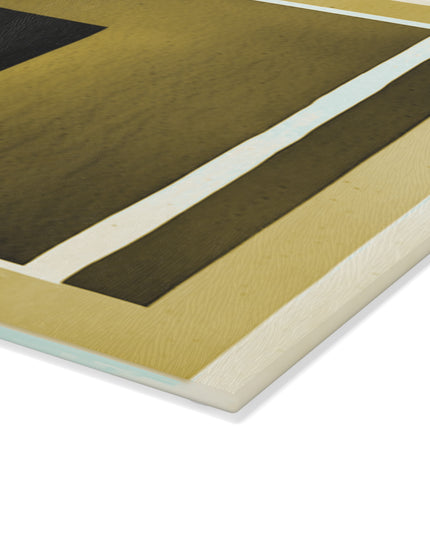 Tan Shadow 8" x 11" Glass Cutting Board