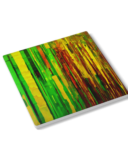 Striped Beta 4" x 4" Square Ceramic Coaster