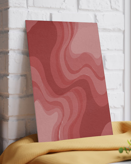 Power Red Wavey 8" x 11" Glass Cutting Board
