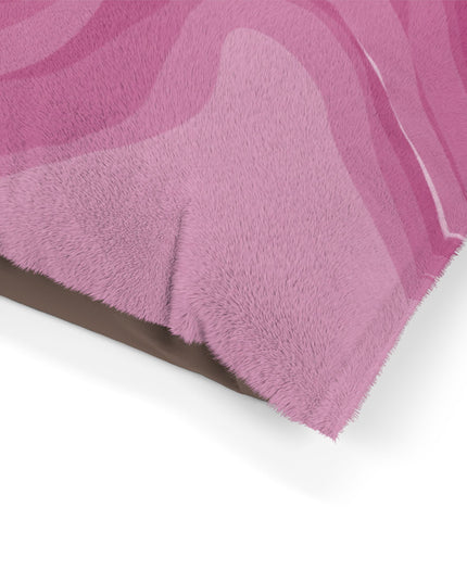 Pinky Mauve Wavey 50" × 40" Pet Bed