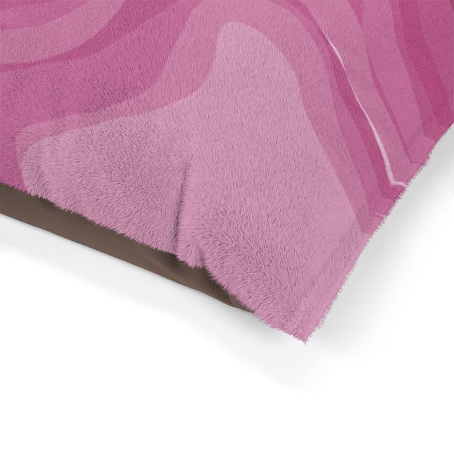 Pinky Mauve Wavey 50" × 40" Pet Bed