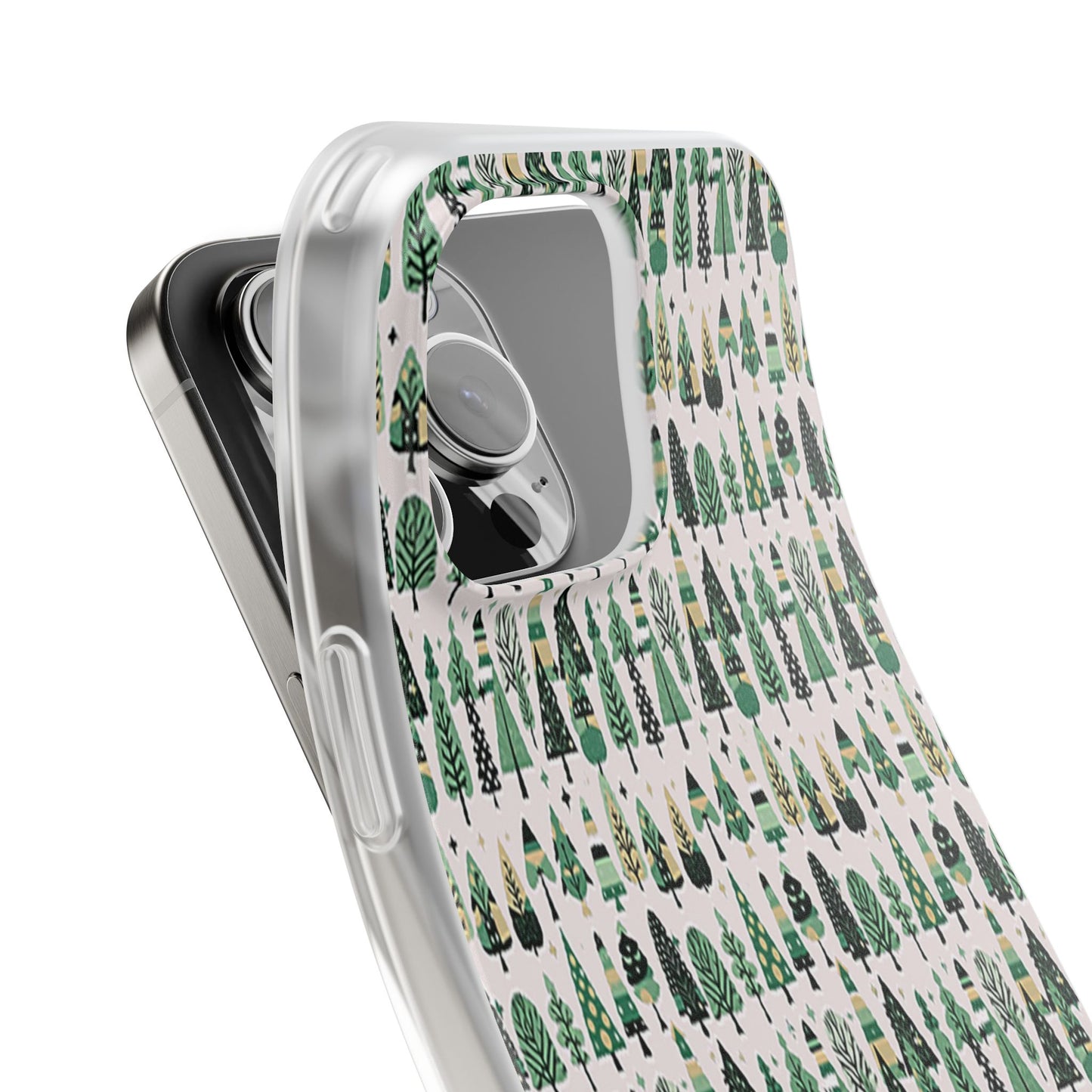 Mini Vintage Green Trees Iphone 16 Pro Max Flexi Case