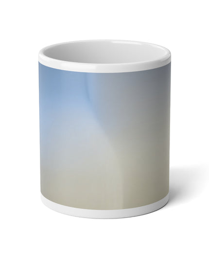 Cobalt Fade 20 oz White Glossy Jumbo Mug