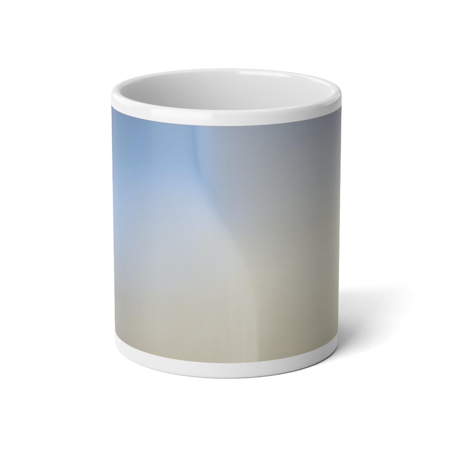 Cobalt Fade 20 oz White Glossy Jumbo Mug