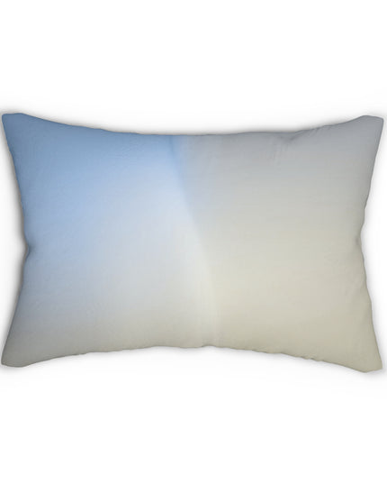 Cobalt Fade Spun Polyester Lumbar Pillow, 20" x 14"
