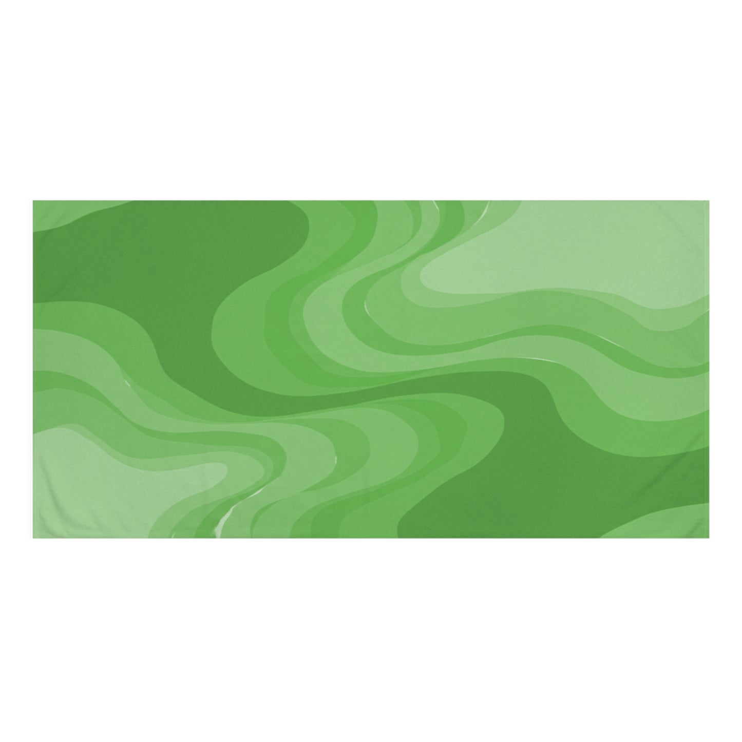 Greenie Meanie Wavey 30" x 60" Mink-Cotton Towel (50% polyester, 50% cotton)