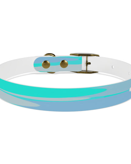 Pastel Tan and Tif Patches Small Dog Collar