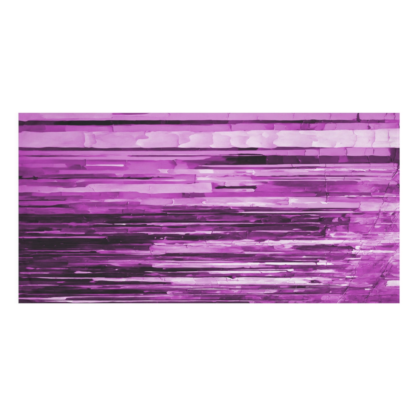 Striped Powder Lavender 30" x 60" Mink-Cotton Towel (50% polyester, 50% cotton)