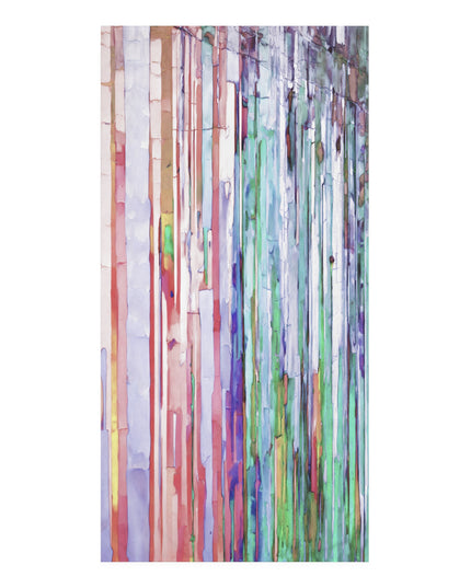 Striped Pastels 30" x 60" Mink-Cotton Towel (50% polyester, 50% cotton)