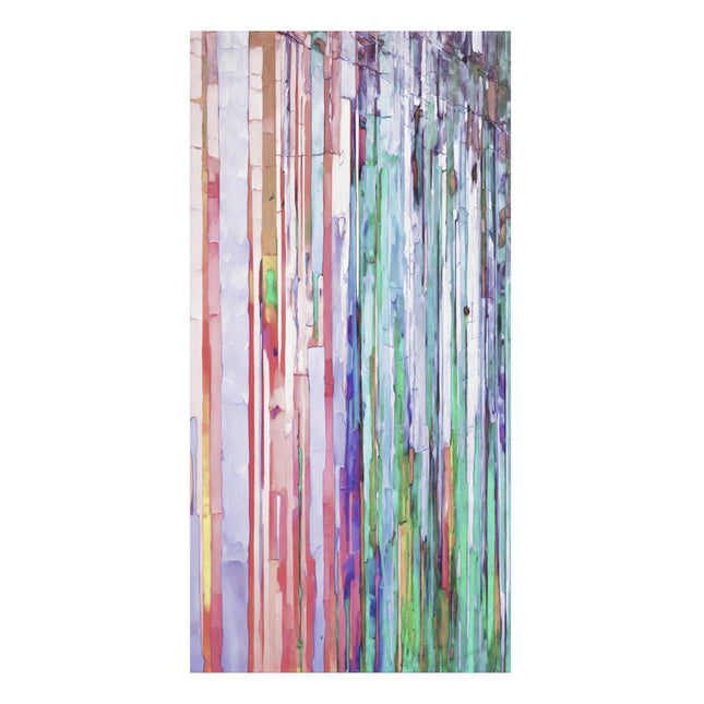 Striped Pastels 30" x 60" Mink-Cotton Towel (50% polyester, 50% cotton)