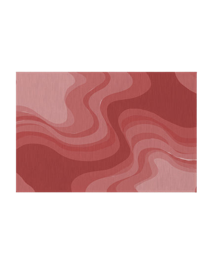 Power Red Wavey 24" x 36" Outdoor Rug