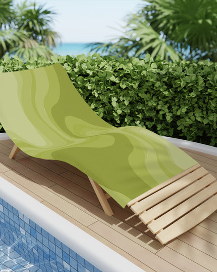 Lemon Wavey Beach Towel, 30" x 60"