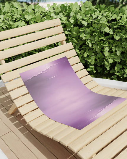 Dark Pink Sea Amethyst Fog Beach Towel, 18" x 27"