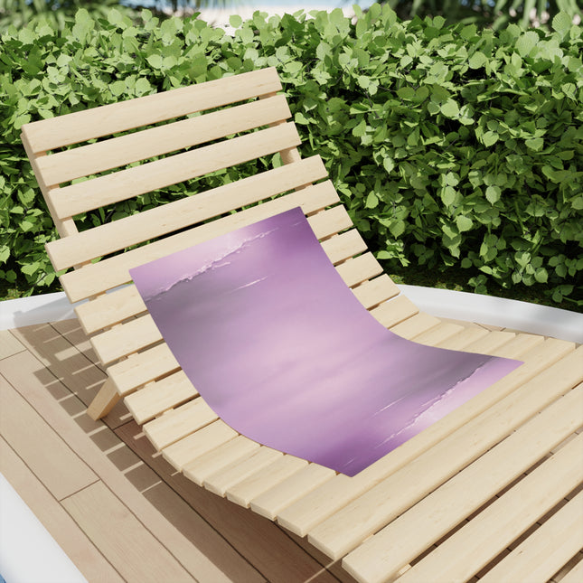 Dark Pink Sea Amethyst Fog Beach Towel, 18" x 27"