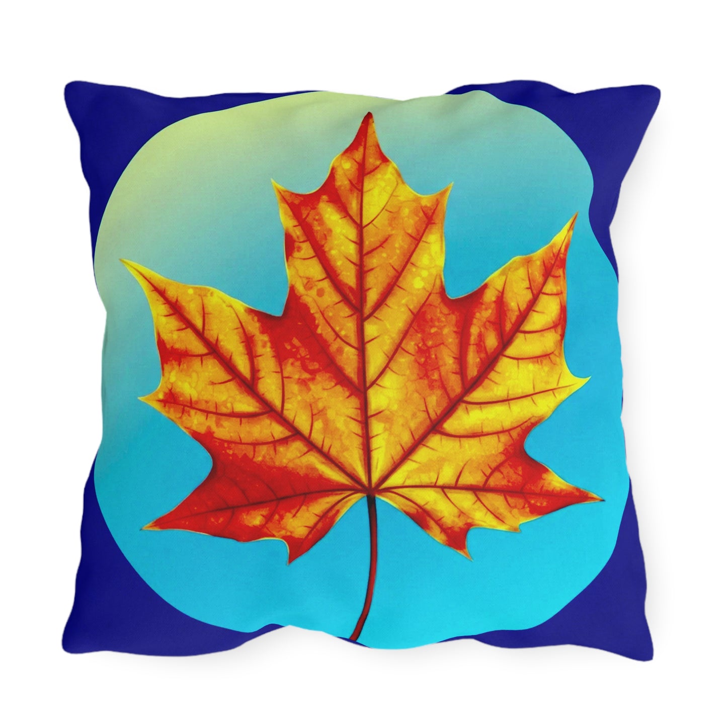 Alpha Maple Leaf 20" x 20" Outdoor Pillow