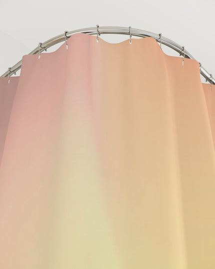 Hot Peach Fade Shower Curtains, 71" x 74"