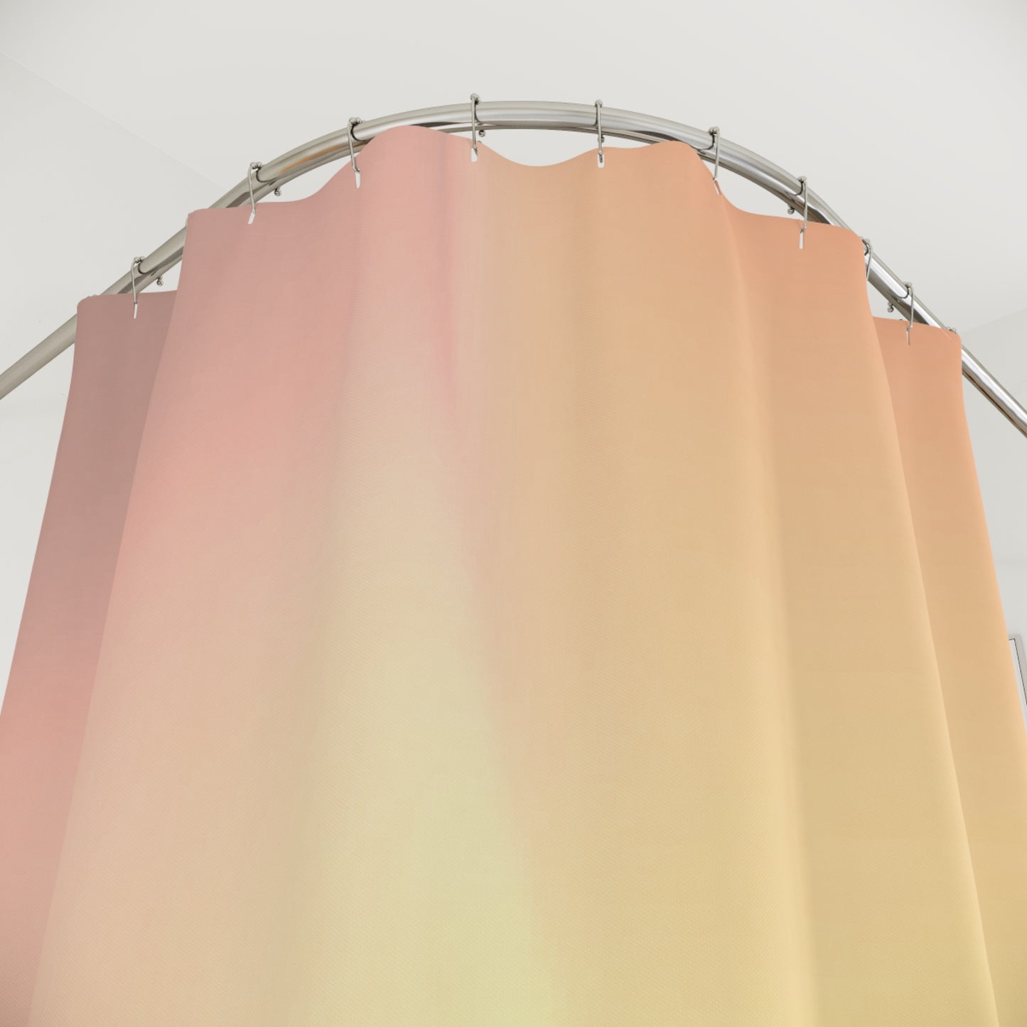 Hot Peach Fade Shower Curtains, 71" x 74"