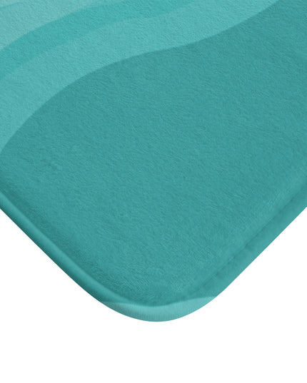 Tif Green Wavey 34" x 21" Bath Mat
