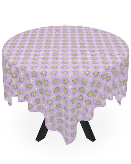 Magenta Star-crossed Bodies Tablecloth, 55" x 55"