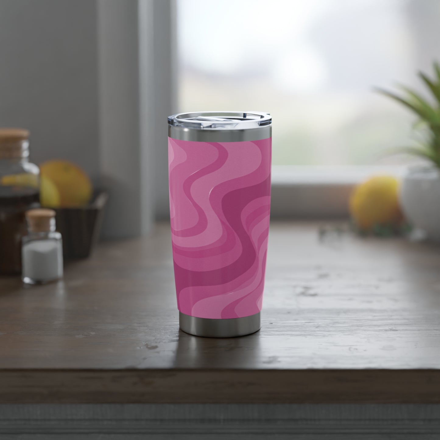 Pinky Mauve Wavey Vagabond 20oz Tumbler