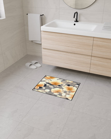 Soft Blossom Floral Bunch Heavy Duty Floor Mat, 18" x 24"