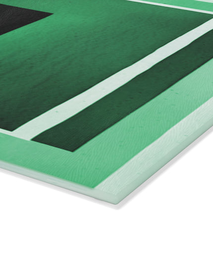 Mint Shadow 8" x 11" Glass Cutting Board