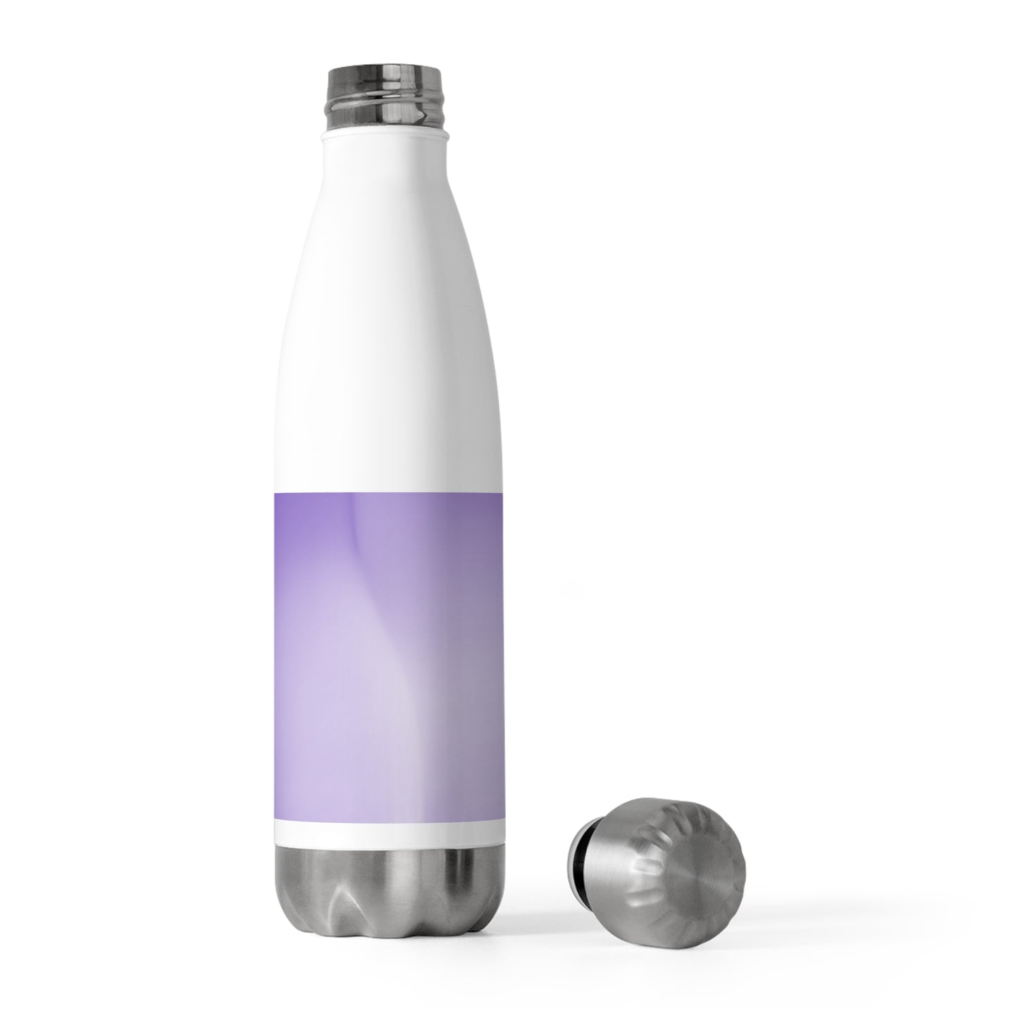 Power Purple Fade 20oz Insulated White Water Bottle