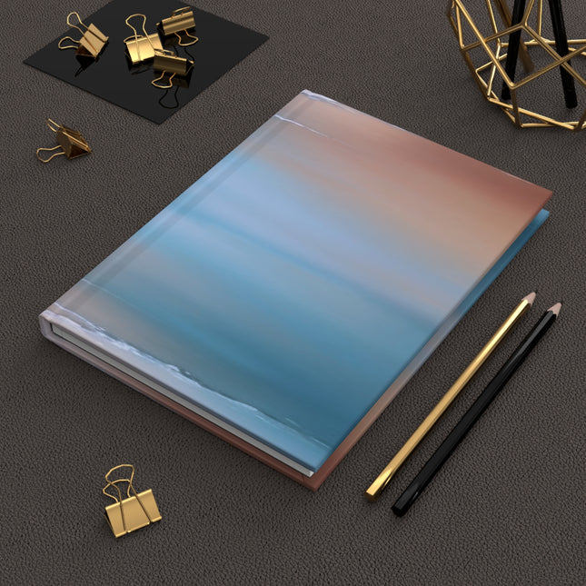 Blue Sea Peach Fog 5.75" x 8" Hardcover Journal Matte with 150 lined pages