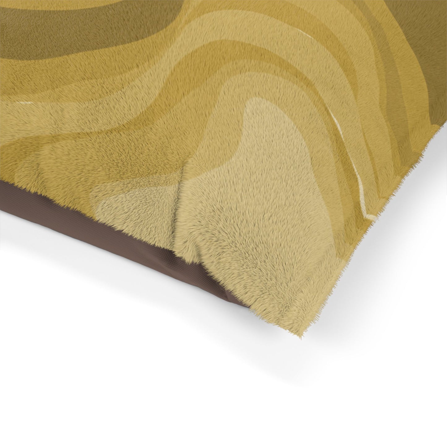Brown Wavey 40" × 30" Pet Bed