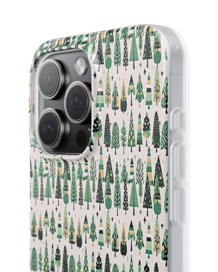 Mini Vintage Green Trees Iphone 15 Pro Max Flexi Case