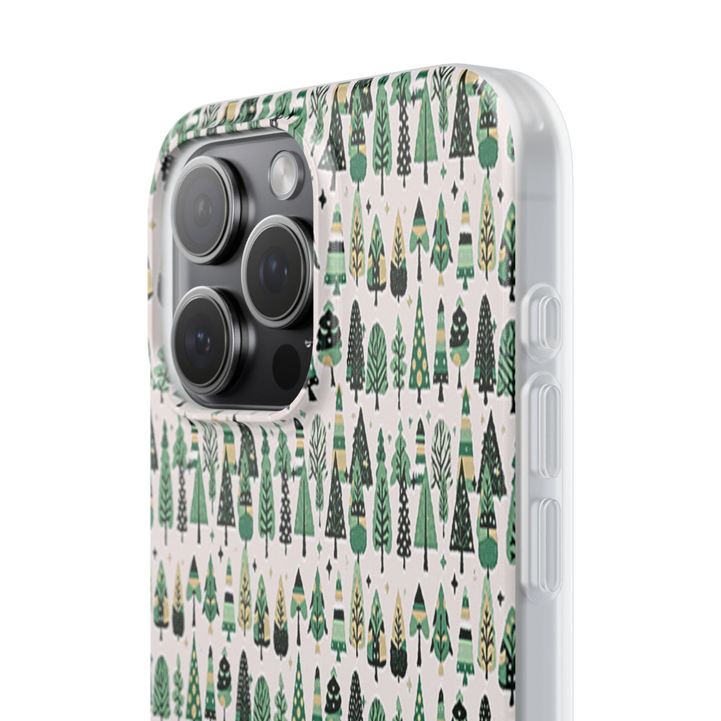 Mini Vintage Green Trees Iphone 15 Pro Max Flexi Case