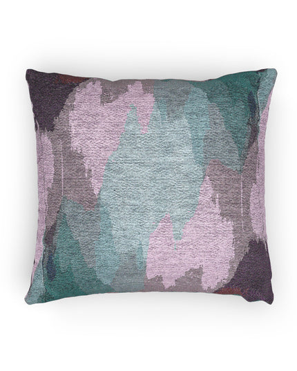 Dark Blue Green Sea Purple Fog Woven Pillow, 17" x 18"