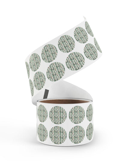 Mini Green Trees Round Sticker Label Rolls, 1" x 1"