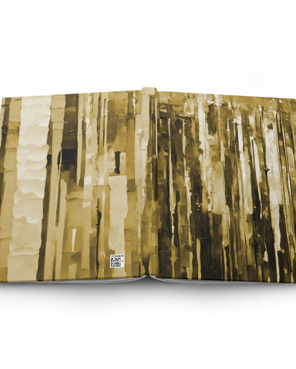 Striped Light Brown 5.75" x 8" Hardcover Journal Matte with 150 lined pages