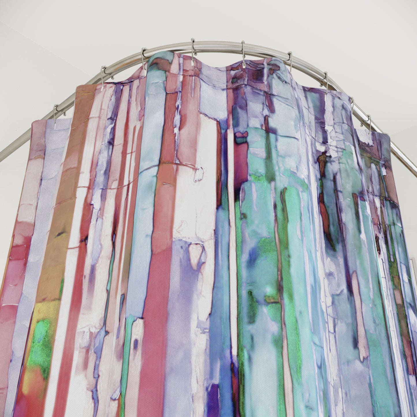 Striped Pastels Shower Curtains, 71" x 74"