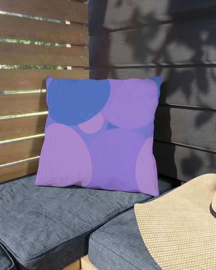 Pastel Purple Family Patches 16" x 16" Outdoor Pillow