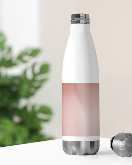Rose Red Fade 20oz Insulated White Water Bottle