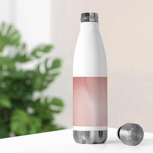 Rose Red Fade 20oz Insulated White Water Bottle