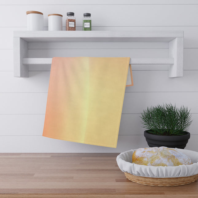 Hot Peach Fade Tea Towels (cotton, poly), 18" x "30
