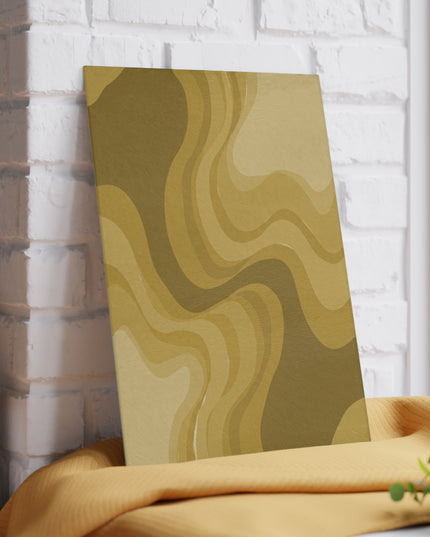Brown Wavey 8" x 11" Glass Cutting Board