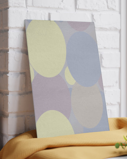 Pastel Soft Blue and Soft White Patches 8" x 11" Glass Cutting Board