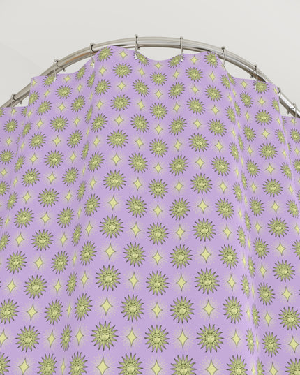 Magenta Star-crossed Bodies Shower Curtain, 71" x 74"