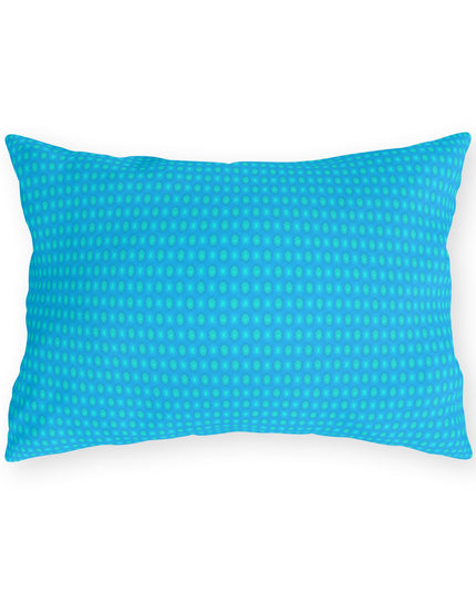 Light Blue Star-crossed Bodies Outdoor Pillow, 20" x 14"